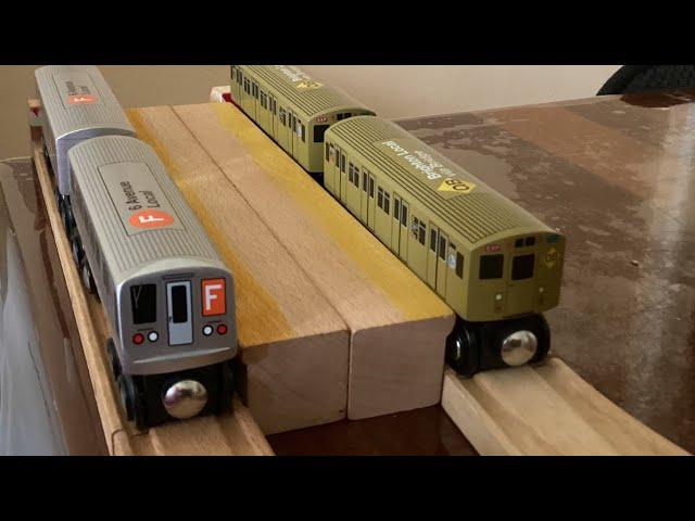 Unboxing The r46 A Train, R40 Slant F Train and 3 Greenbird QB Trains