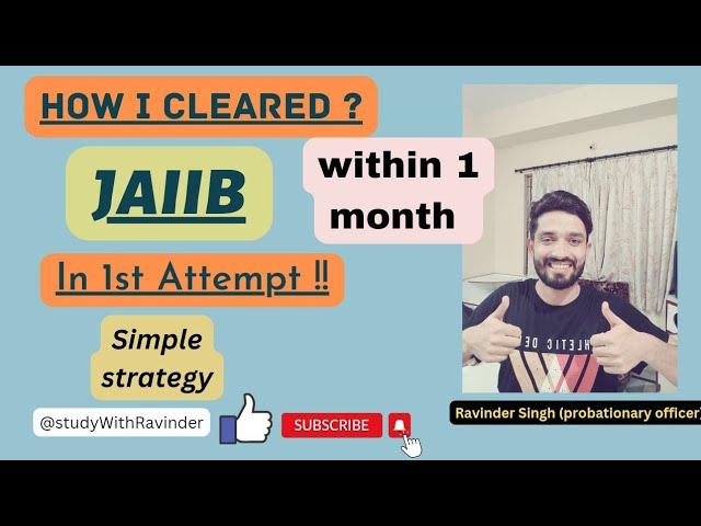 JAIIB Cleared within one Month||First Attempt||Strategy matters|#jaiibexam2023 #jaiibexampreparation