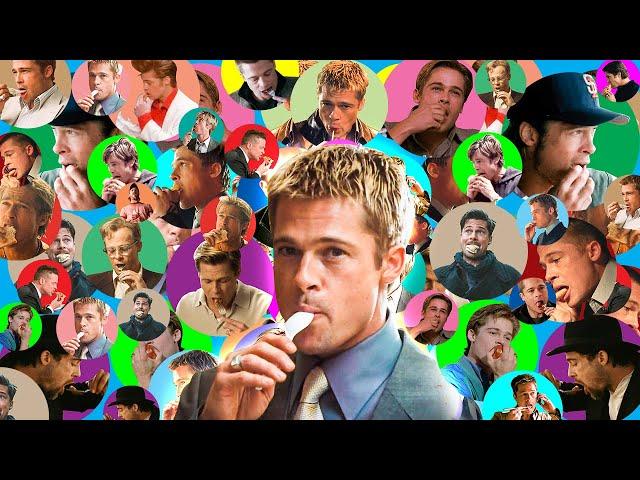 15 Minutes of Brad Pitt Eating