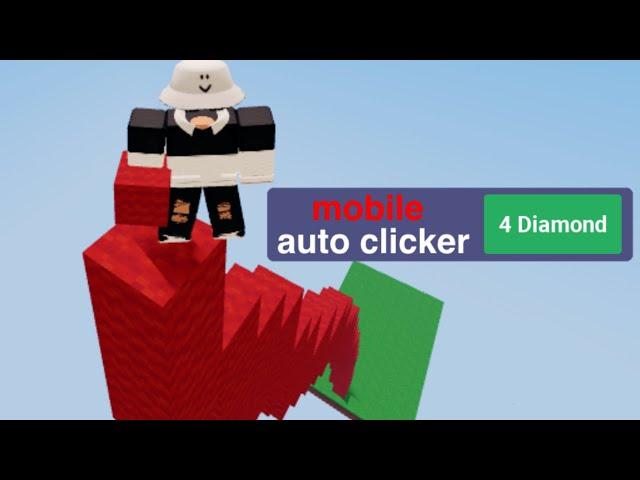 you can now “autoclick” on mobile?? ️ roblox bedwars