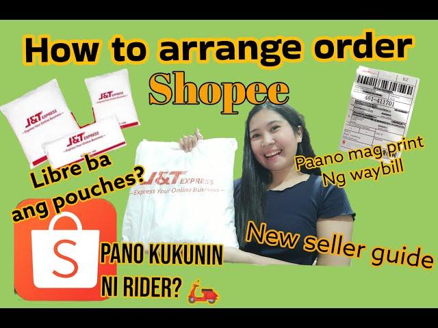 How to arrange your first order in shopee? How to print waybill?| Kath Channel