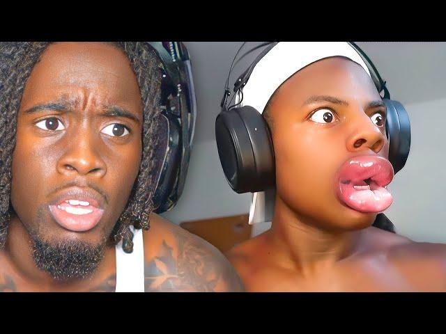 Kai Cenat Reacts To iShowSpeed KYLIE LIP CHALLENGE..