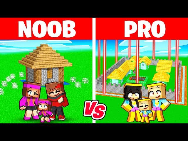 NOOB vs PRO : Faire un VILLAGE SÉCURISÉ sur Minecraft !