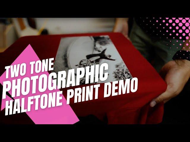 Two tone Photographic Halftone Print Demo - Steven #FreePrintAdvice