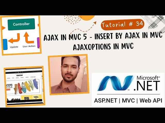 Tutorial 34: Ajax in MVC 5 in Urdu | Insert by Ajax in MVC | AjaxOptions in MVC