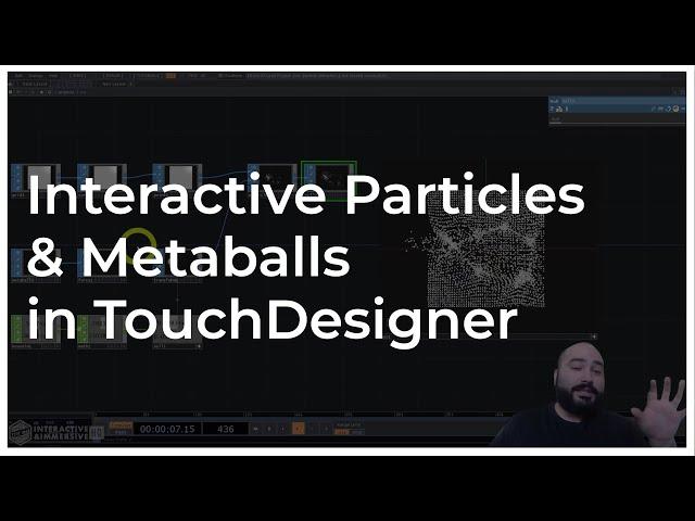 Interactive Particles & Metaballs in TouchDesigner Tutorial