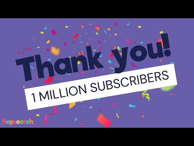 A Million Subscribers (Thank You)!