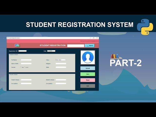 Student Registration System with Database Using Python | GUI Tkinter Project - Part 2