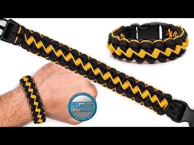 Amazing Cobra Stitched Paracord Bracelet Tutorial Knot DIY