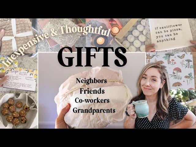 Everyday Thoughtful Inexpensive Gift Ideas