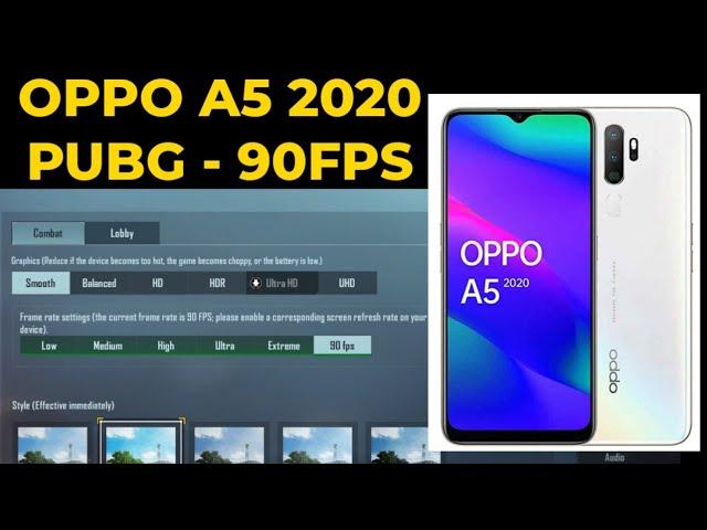 Playing PUBG/BGMI in OPPO A5 2020 with 90 FPS Graphics - PUBG/BGMI TEST GAMEPLAY