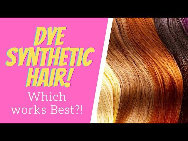 6 Dyes Experiment!  Dying Synthetic Hair with RIT, Adore, Arctic Fox, Toner, and Box Haircolor!