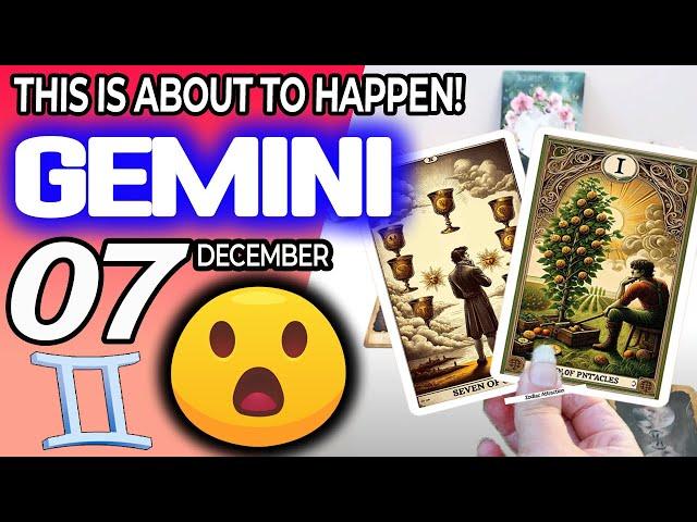 Gemini THIS IS ABOUT TO HAPPEN! horoscope for today DECEMBER 7 2024  #gemini tarot DECEMBER 7