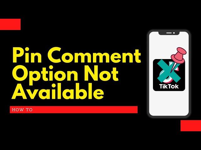 Fix !! Pin comment option not available on TikTok