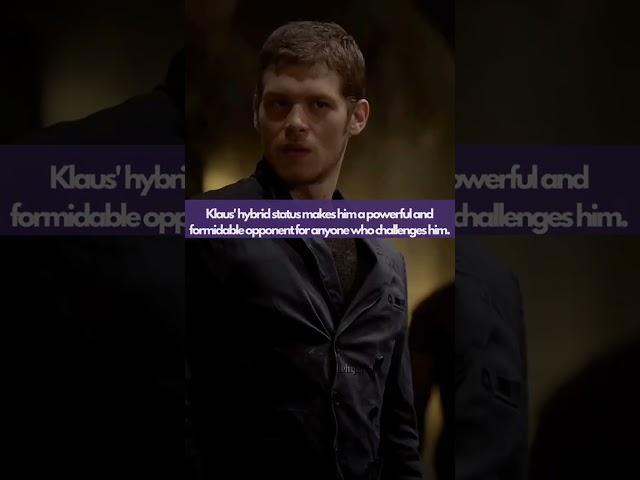 Klaus Mikaelson: The Hybrid Vampire Who Defies Expectations and Steals Hearts