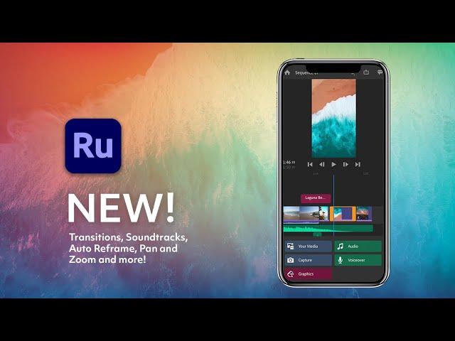 New Graphics and Audio Features in Premiere Rush | Adobe MAX 2020 | Highlights | Adobe Video