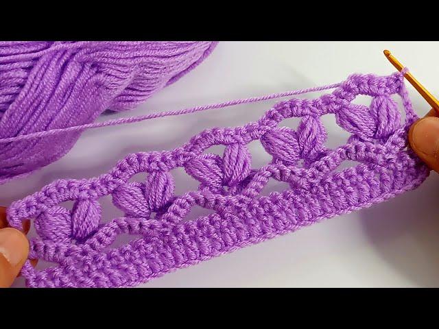 Oh my God, what a beauty! New crochet stitch you'll see for the first time