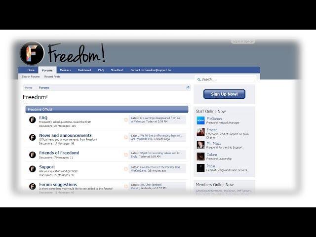 Freedom! Network News: Forum FAQ Deutsch und Englisch