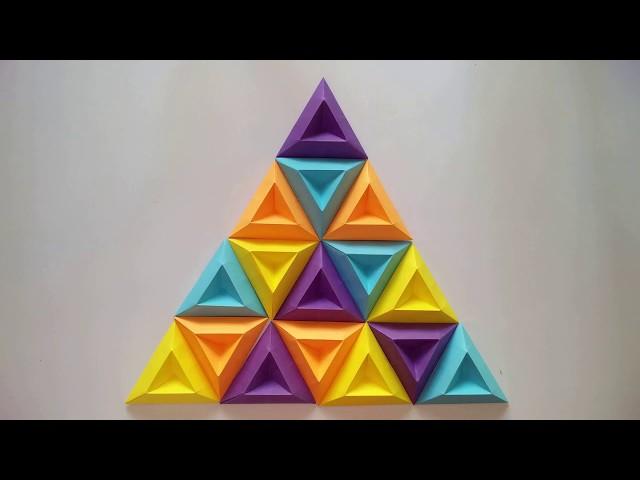 3D WALL ART | Design 2 | Most Amazing 3D Wall Decor Ideas | Origami Art |