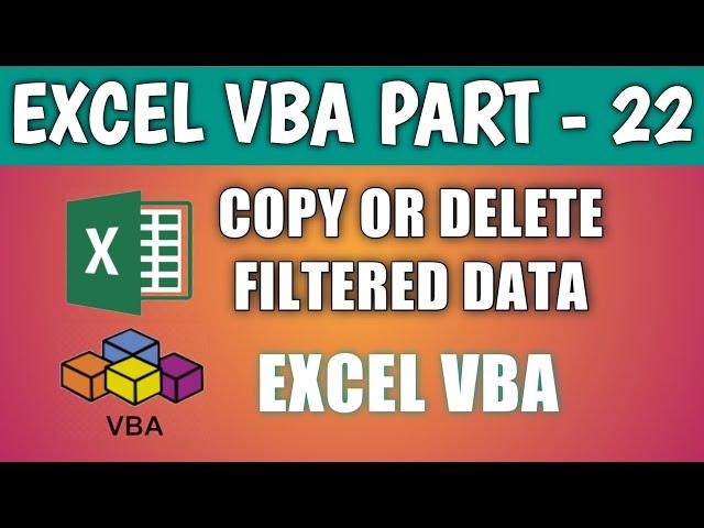 How to copy only visible rows in Excel VBA