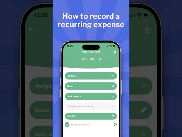 How to record a recurring expense | Tidy Money