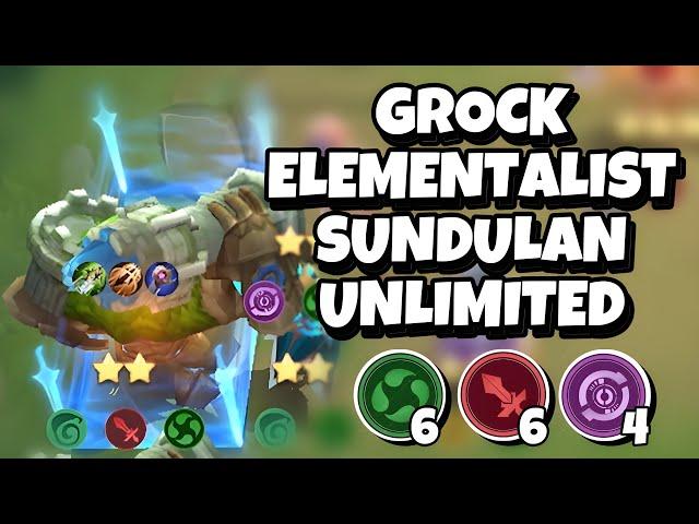 GROCK TITAN ELE FIGHTER| COMBO META OP MAGIC CHESS UPDATE TERBARU 2024 | LING SKILL 2