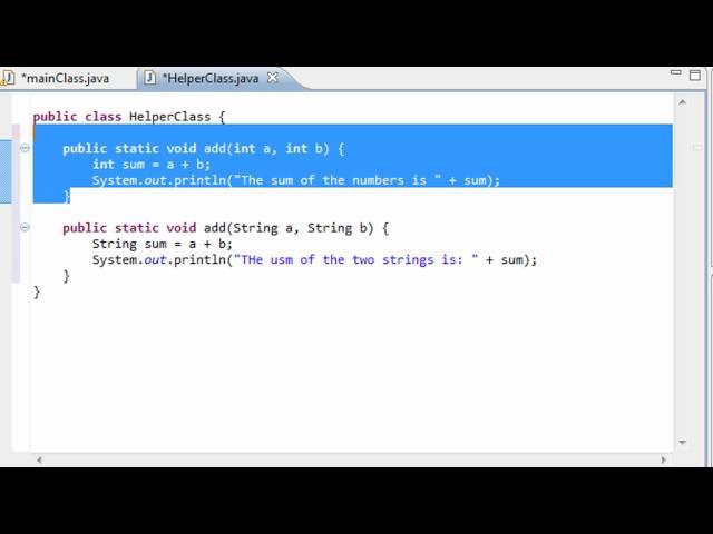 Java Programming - 38 - Overloaded Methods