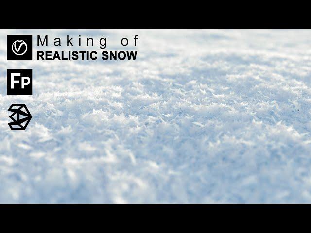 3Ds max - Making of a realistic snow using Vray 5 and Forest Pack