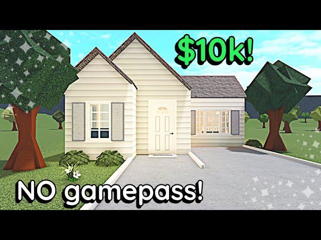 10k Bloxburg *NO GAME PASS* Starter House Build For Beginners