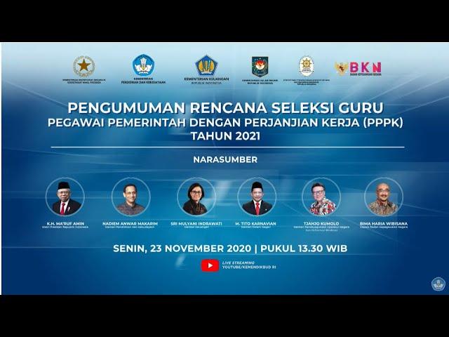 Pengumuman Seleksi Guru PPPK tahun 2021.