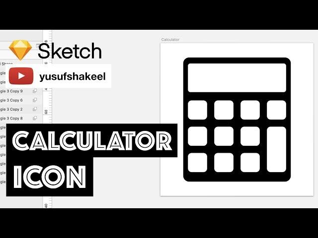 CALCULATOR icon - Sketch - dyIcons - E02 - Yusuf Shakeel