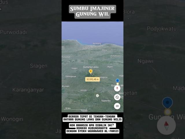 Sumbu Imajiner Antara Gunung Wil - Gunung Wilis - Gunung Lawu