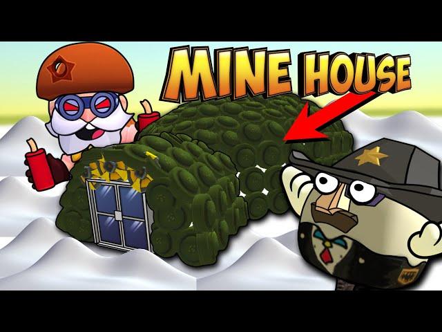 ДОМ ИЗ МИН В ЧИКЕН ГАН! MINE HOUSE in CHICKEN GUN!