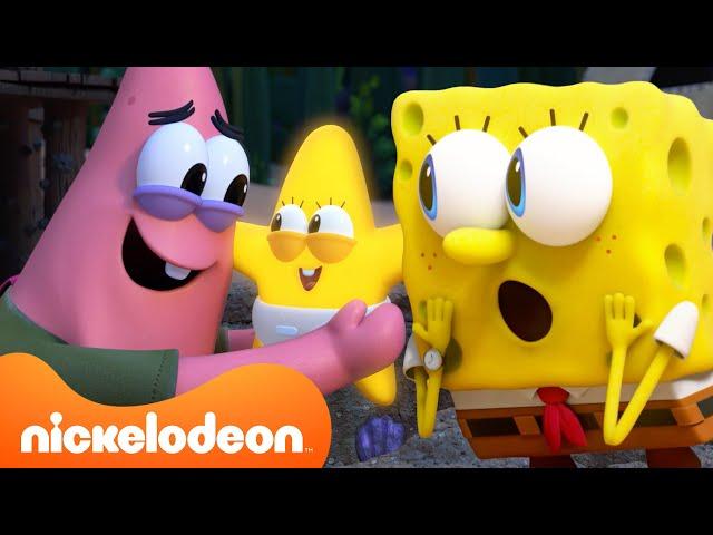 SpongeBob Gets Patrick a BABY Star for His Birthday!  | Kamp Koral | Nickelodeon UK