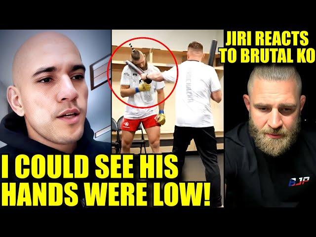 Alex Pereira reveals he got HEADKICK idea after seeing Jiri warmup backstage,Prochazka reacts,UFC303