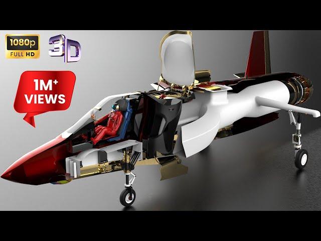 How F-35 Works? | F-35 [B] VTOL Animation | Three Bearing Swivel Nozzle and Lift System Animation.