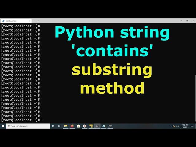 Does Python have a string 'contains' substring method