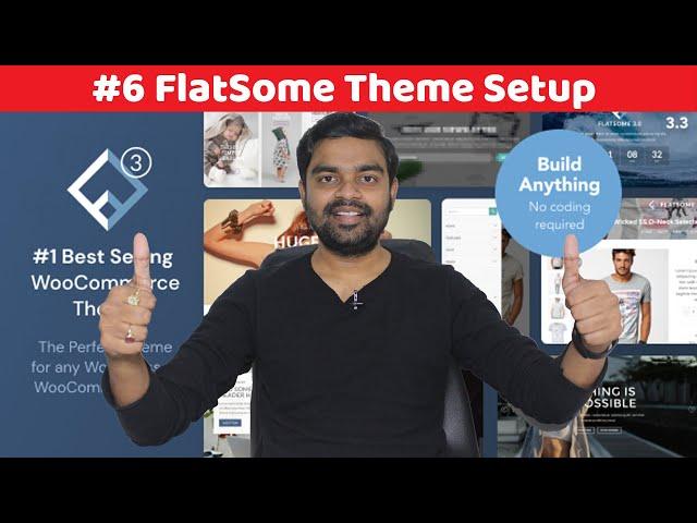 How to Customization FlatSome Theme | Easy WordPress Theme Setup | Header and Footer Setup | #6/10