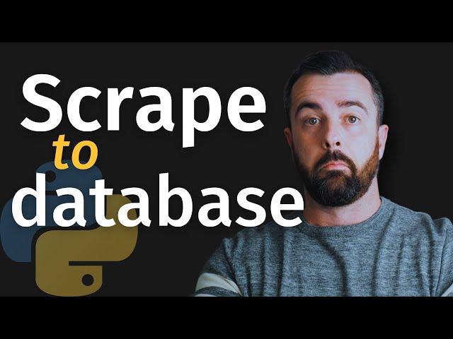 Add a Database to your Web Scraper - Full Code How to