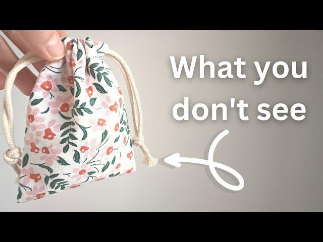 Sew It Fast - Drawstring Gift Bag with Just One Piece of Fabric!