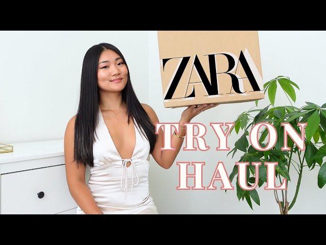 ZARA NEW IN WHITE DRESS TRY ON HAUL | SPRING SUMMER 2024