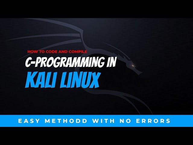 Running C program in kali linux | TechK3