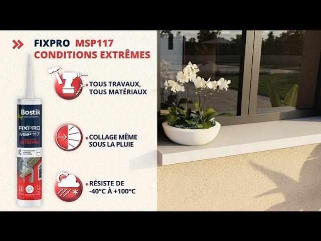 Comment réparer un rebord de fenêtre comme neuf grâce au mastic colle BOSTIK FIXPRO MSP 117