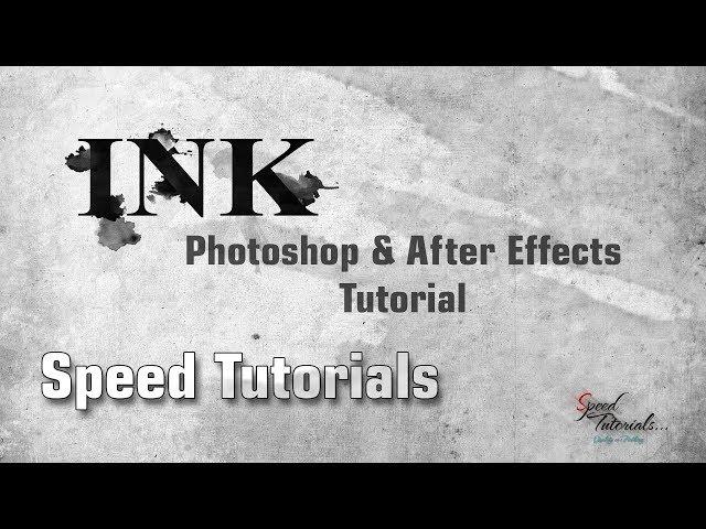 Ink Text Design & Animation tutorial | Photoshop & After Effects