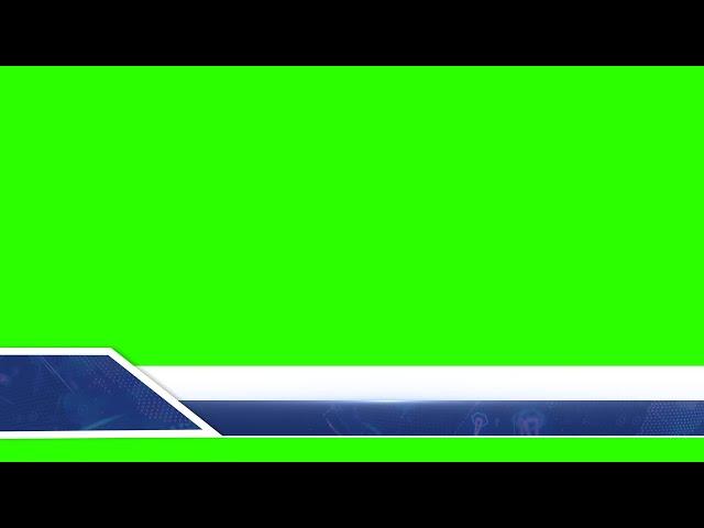 News Lower Thirds #3 / Green Screen - Chroma Key