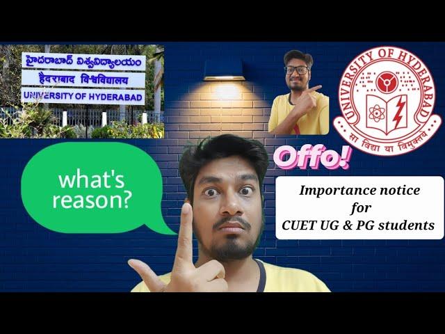 Are u joining University of hyderabad(HCU) for CUET PG 2023?inside infoMust Watch before Admission