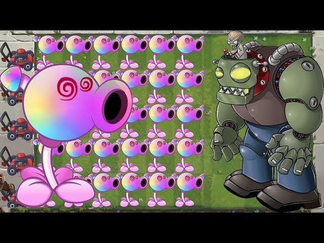 Plants vs Zombies - Pea Hypno-shroom vs Dr. Zomboss