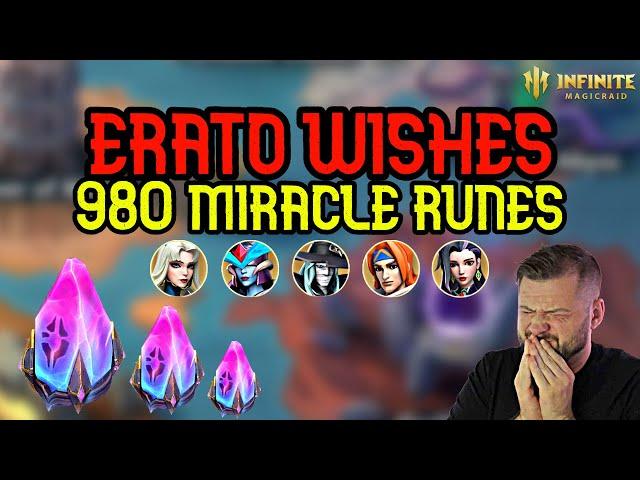 Summons Session For Erato 980 Miracle Runes! + Echo Wish - Infinite Magicraid