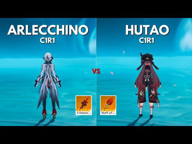 Is HuTao Still Worth It In 2024?? Arlecchino Vs hutao C1 Comparison! [Genshin Impact]