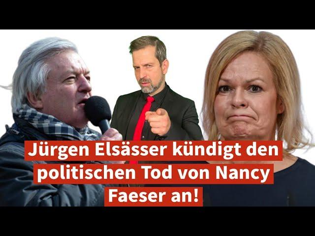 Jürgen Elsässer kündigt den politischen Tod von Nancy Faeser an!